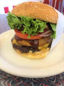 Juicy Bayside Diner Burger